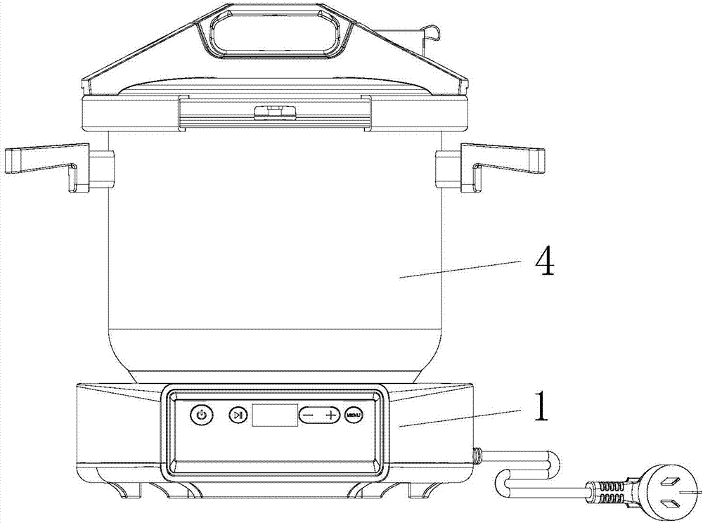 Split type electric pressure cooker