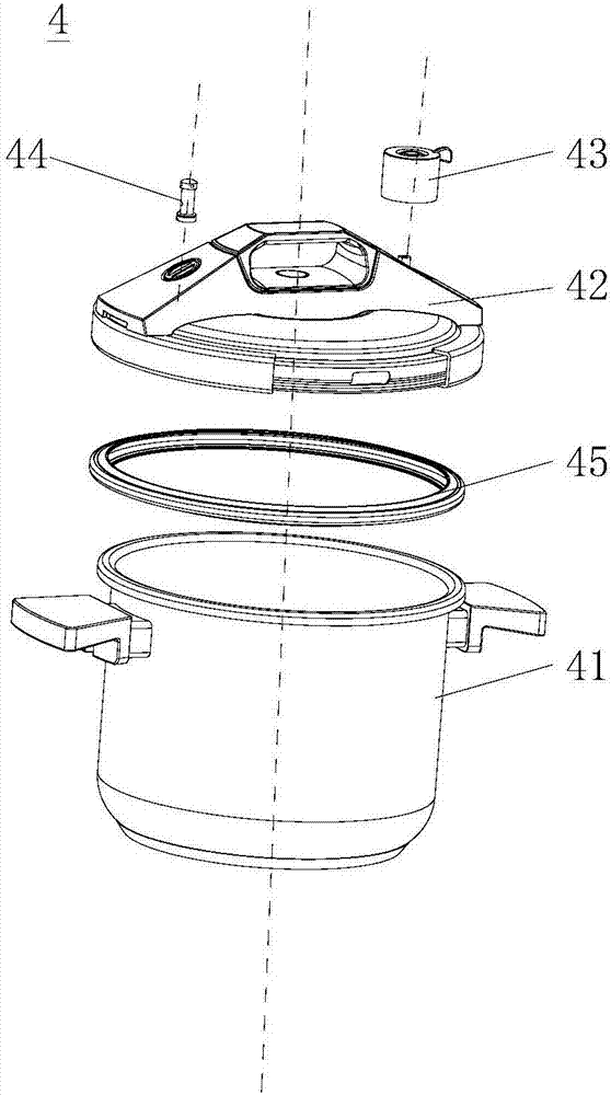 Split type electric pressure cooker