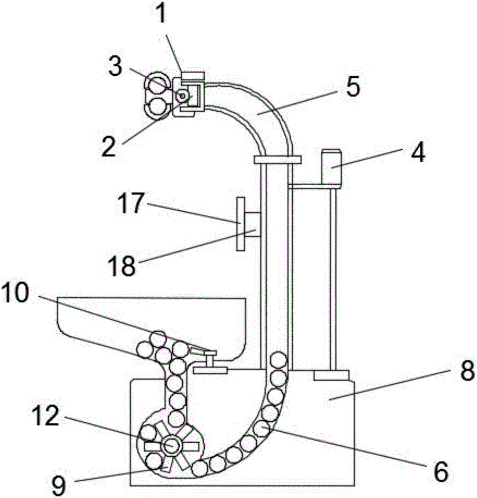 Computer-controlled table tennis serving device