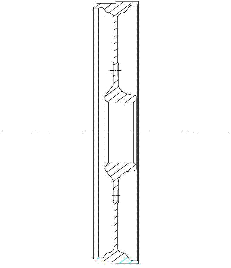 Machining method for compressor disc