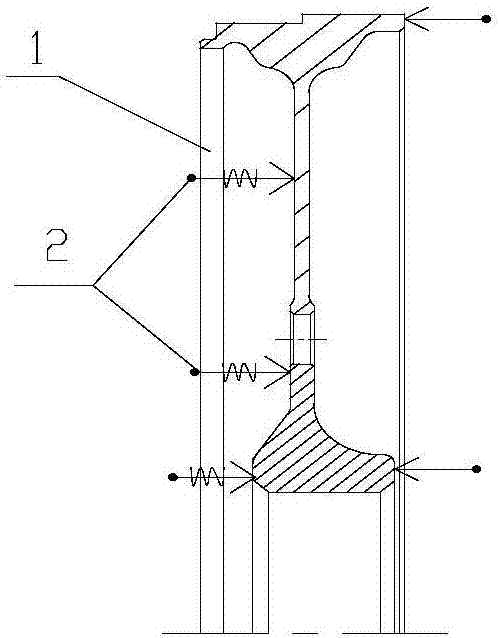 Machining method for compressor disc