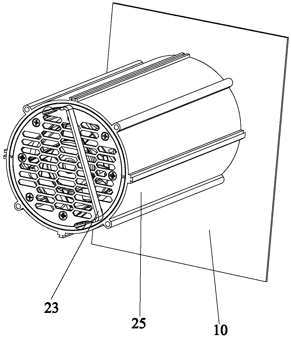 Spiral connection structure-based power system