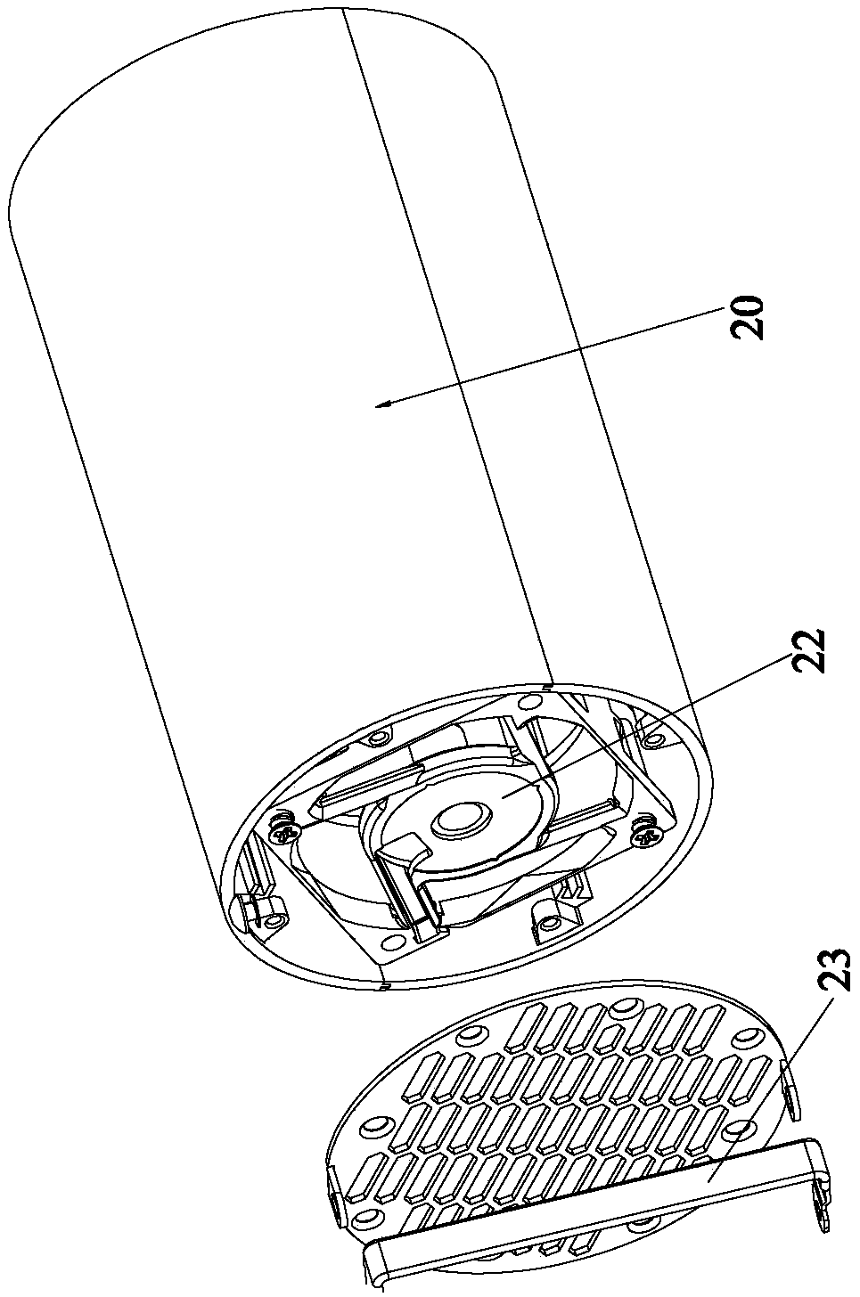 Spiral connection structure-based power system