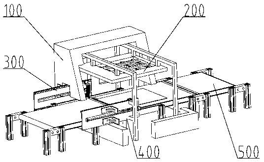 Surface detection device capable of automatically turning over end part of scarf