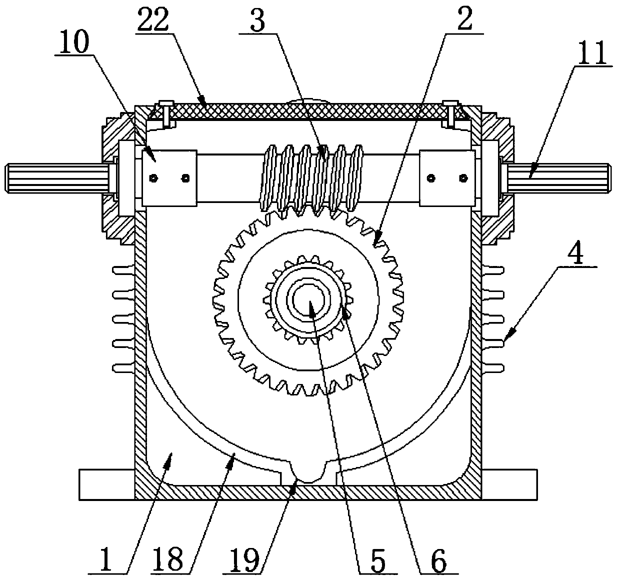 High-adaptability worm-gear speed reducer with needle gear shell structure and casting method