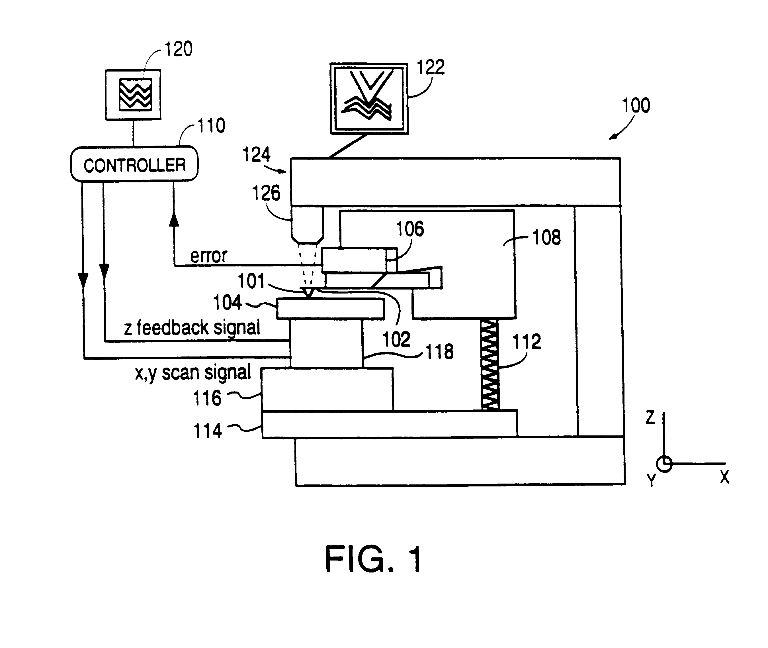 Scanning probe microscope with scan correction