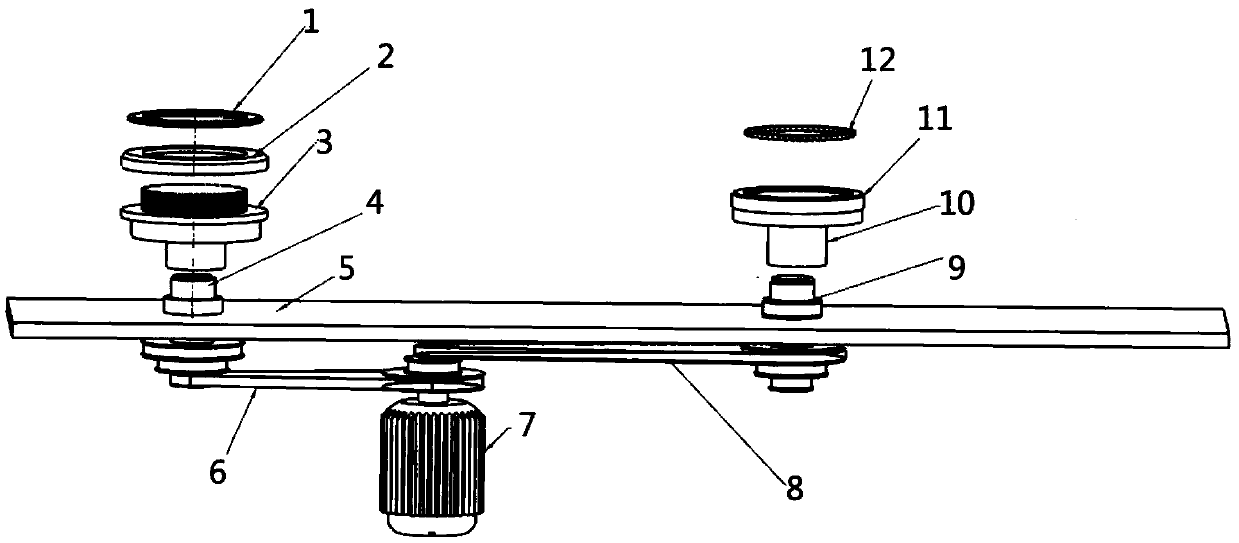 Sheet gear end face polishing and chamfering device and operation method thereof