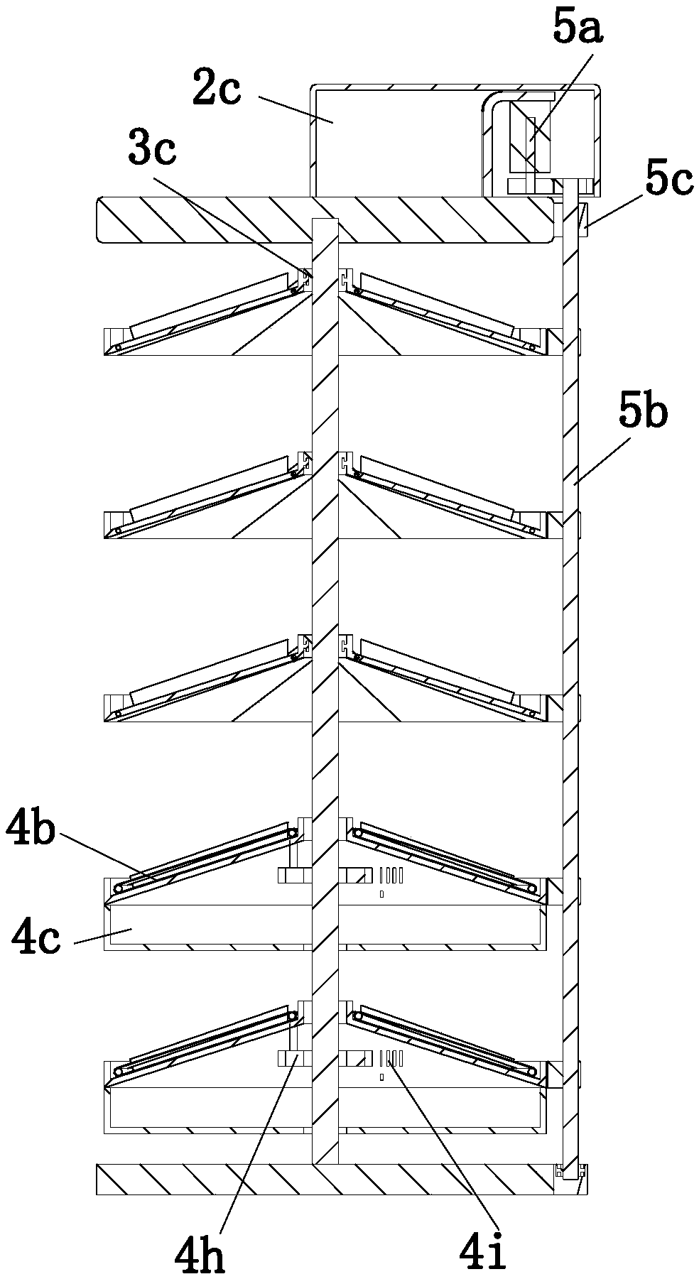 Medicine bearing shelf capable of automatically pushing boxed medicine