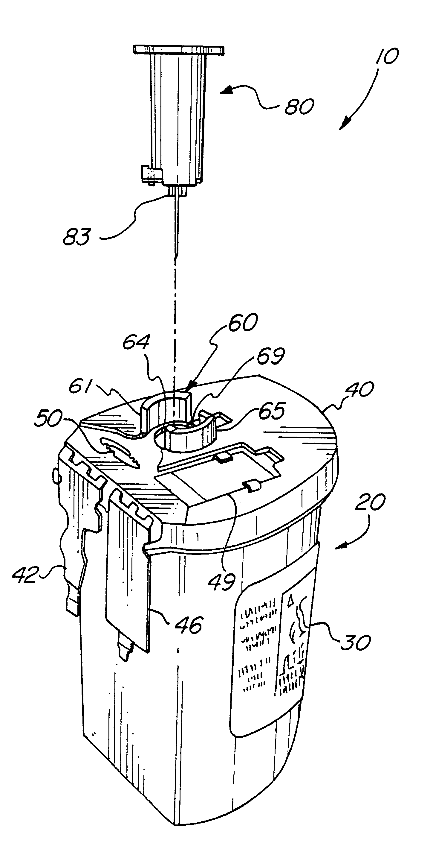 System for disposal of contaminated medical products