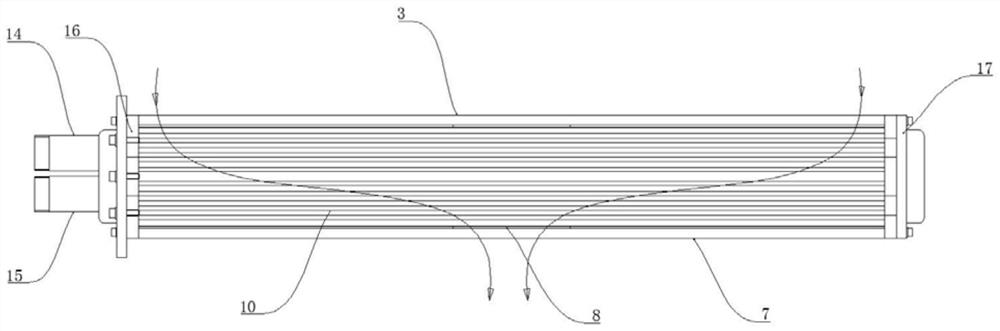 Seat type sliding bearing cooling mechanism