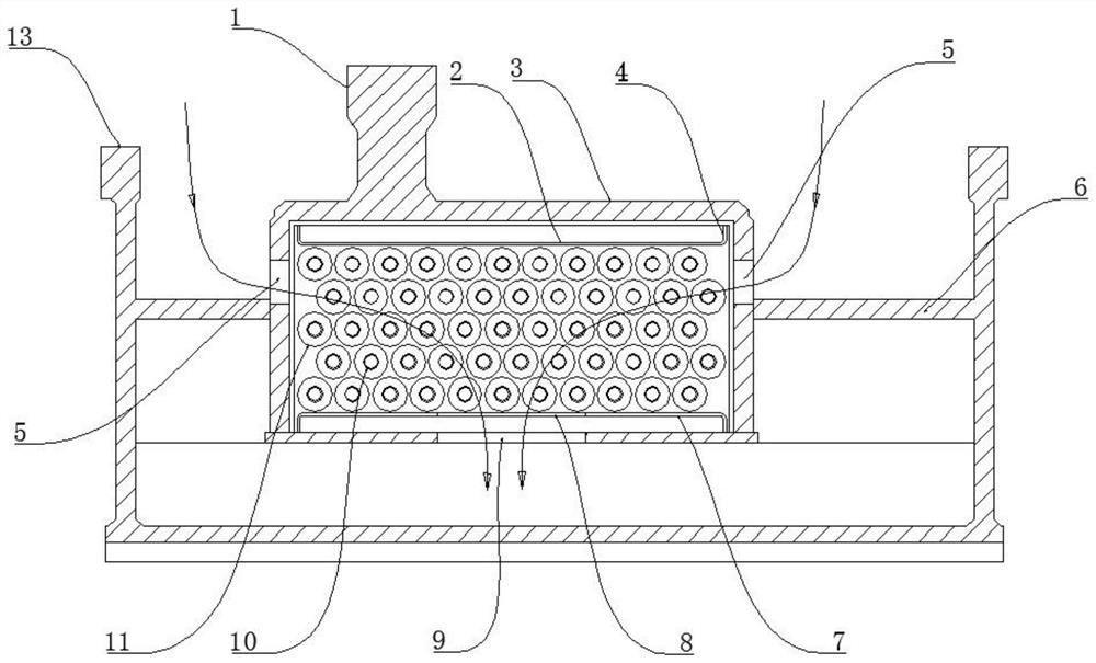 Seat type sliding bearing cooling mechanism