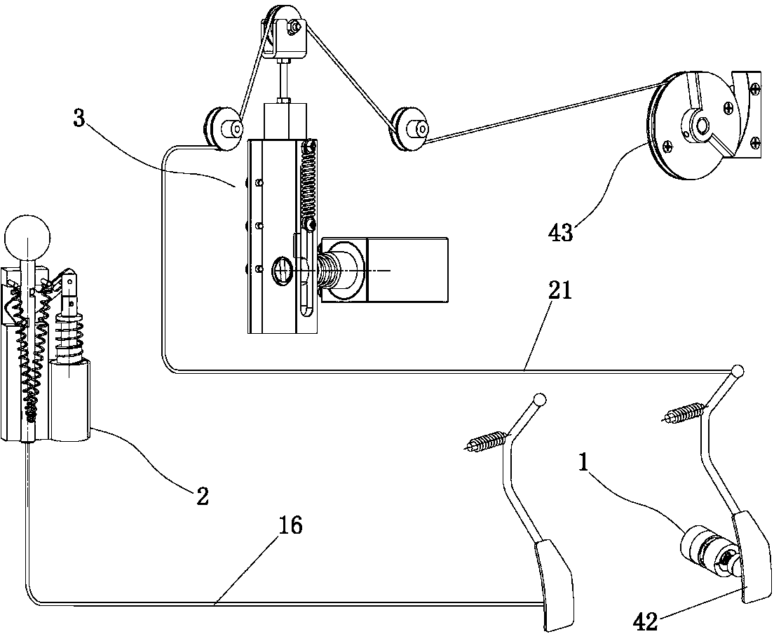 Anti-false stepping system for automobile throttle