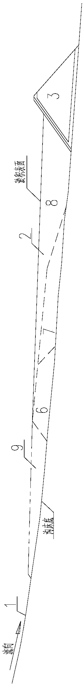 Silt stopping and discharging technology and construction method for separating debris flow by adopting dynamic silt stopping reservoir capacity