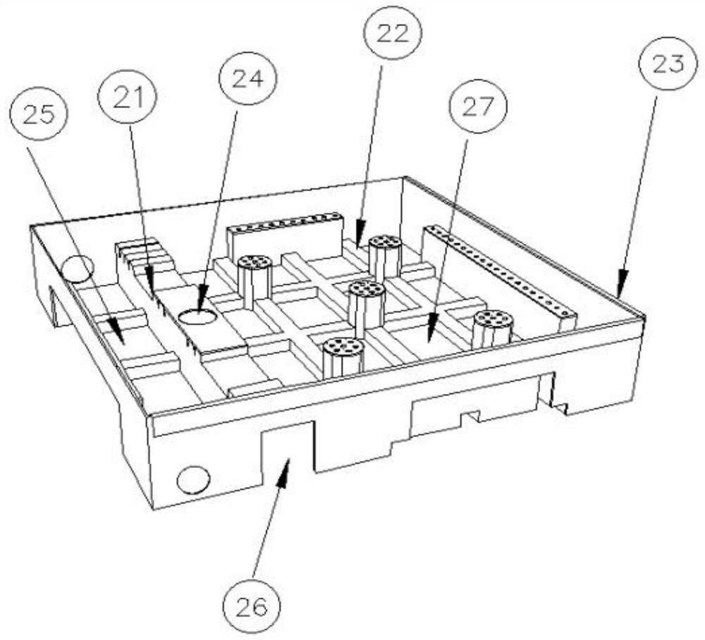 Water storage and drainage planting box capable of meeting requirements of sponge cities