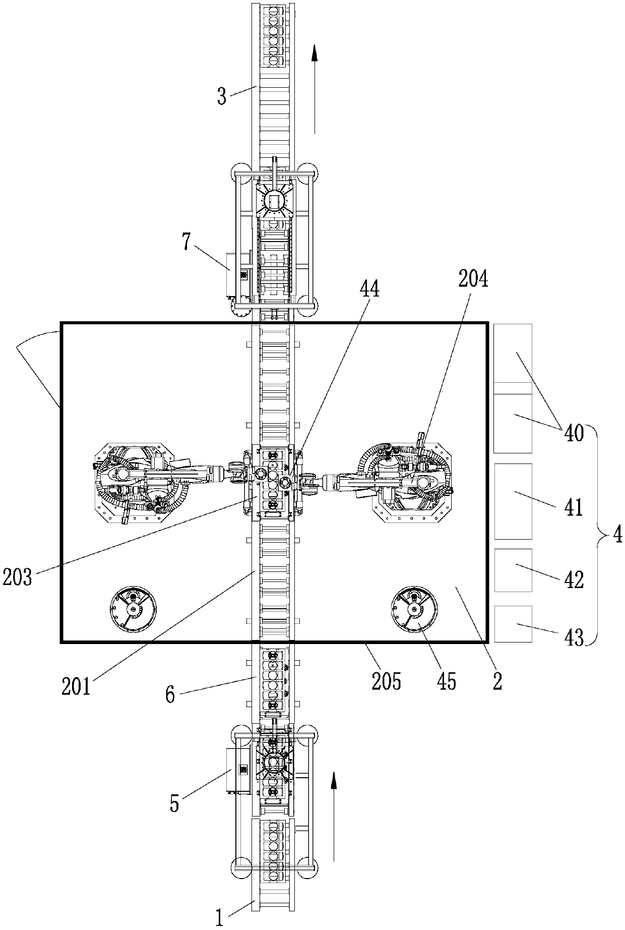 Iron casting online automatic finishing device and iron casting online automatic finishing method