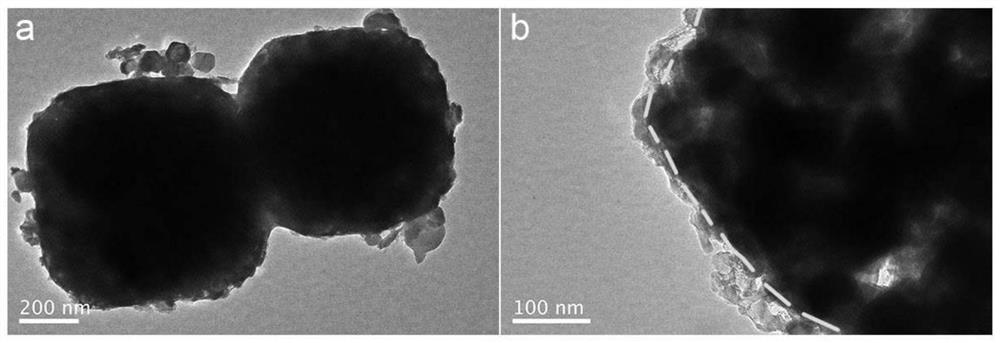 Titanium dioxide coated CoSe2-based nano material as well as preparation method and application thereof