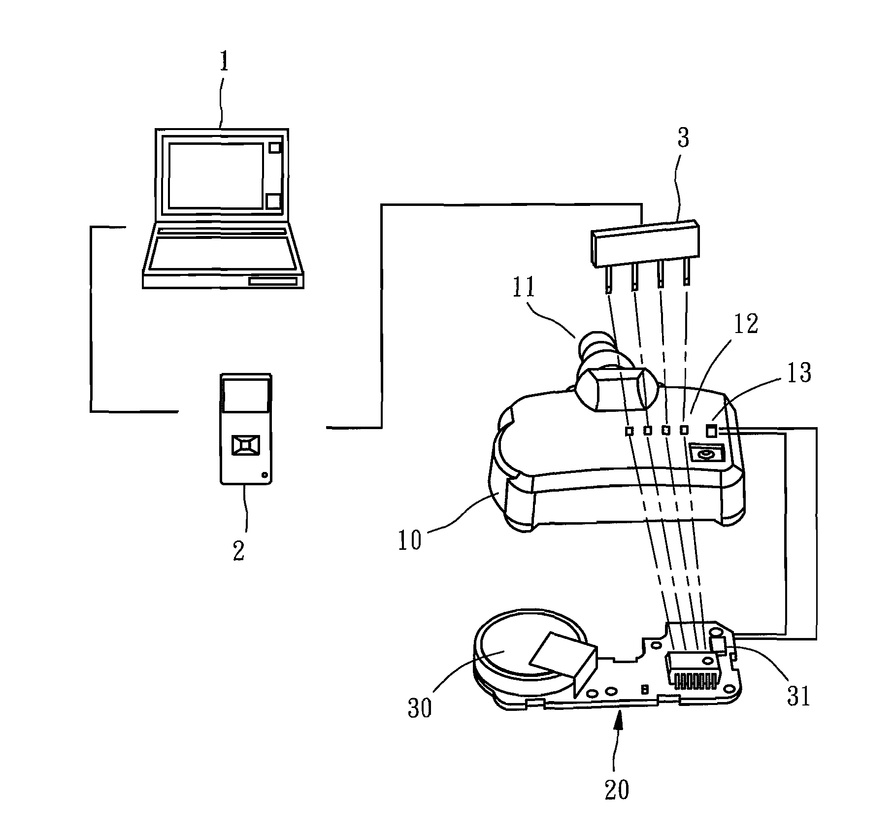 Programmable tire monitoring device and its method of use