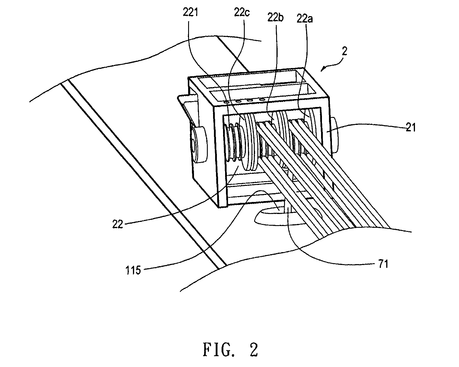 Cordless window blind structure