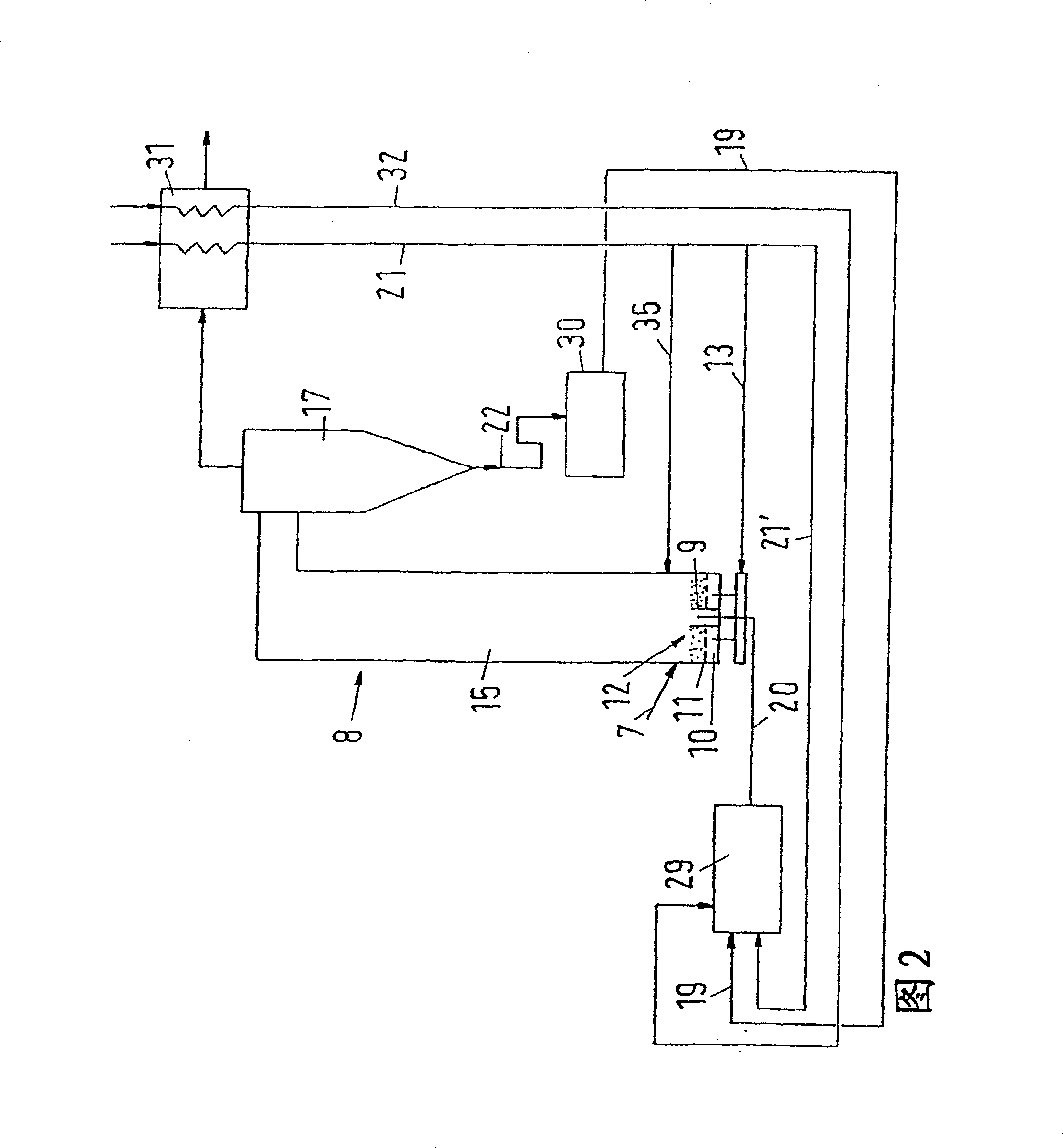 Method and plant for the heat treatment of solids containing iron oxide using a fluidized bed reactor