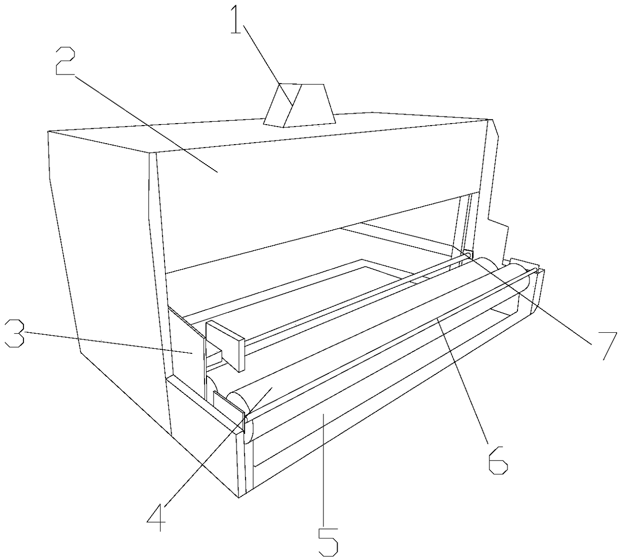 Storage device for fabric textile machinery