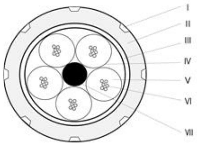 All-dielectric optical cable and laying method thereof