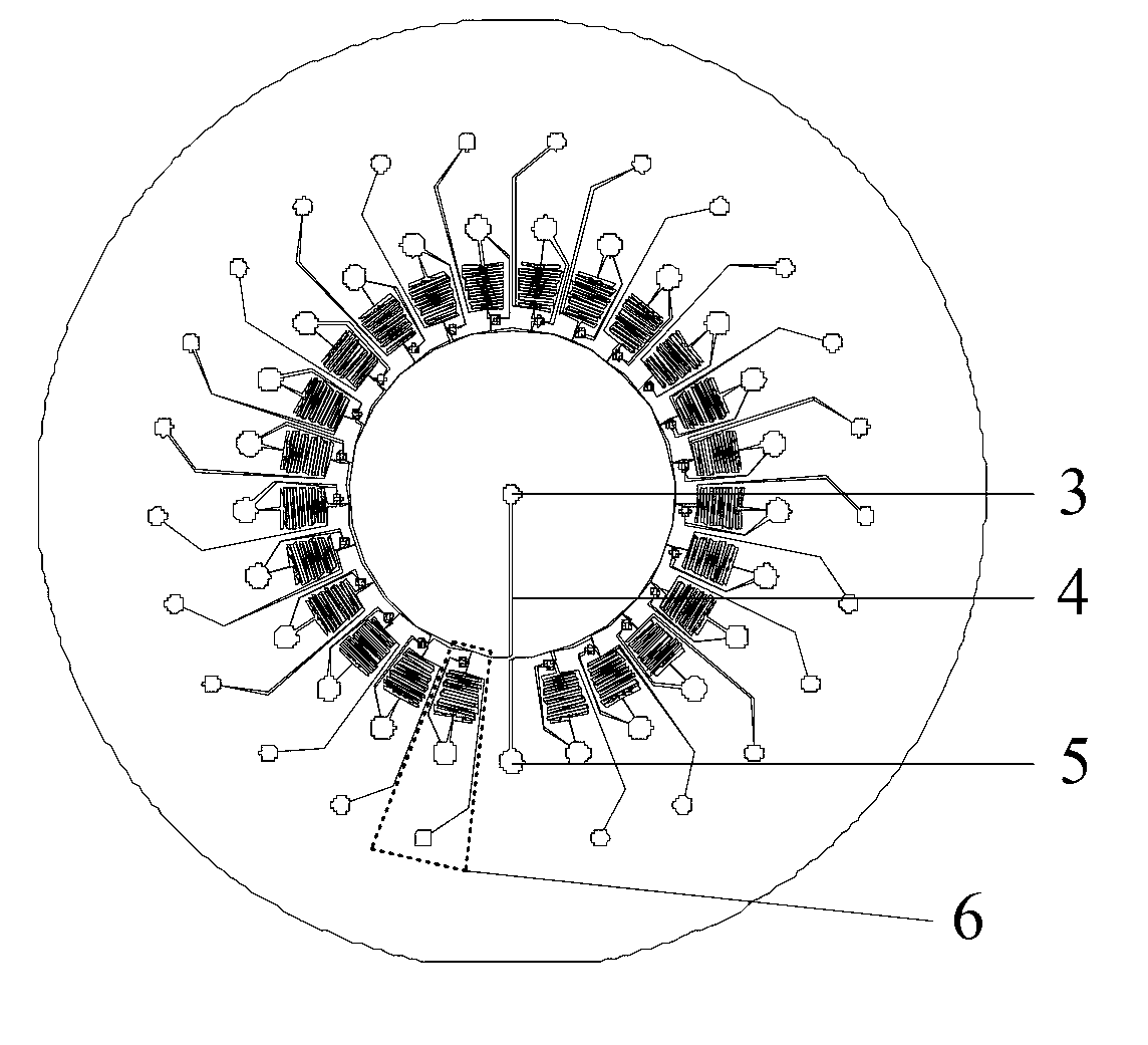 Micro-fluidic chip for high-flux automatically rationing and mixing and use method and application of chip