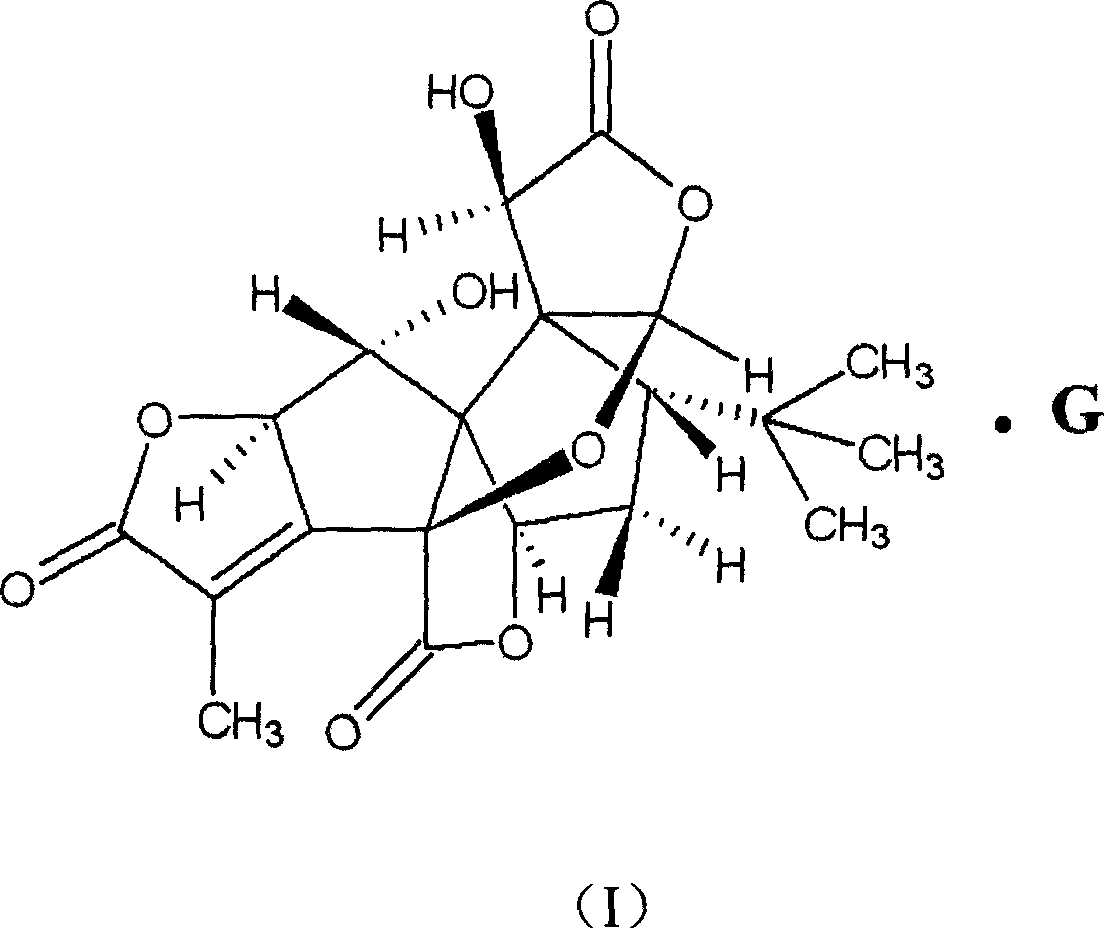 Bilobalide k and complex thereof, preparation method and use for the same