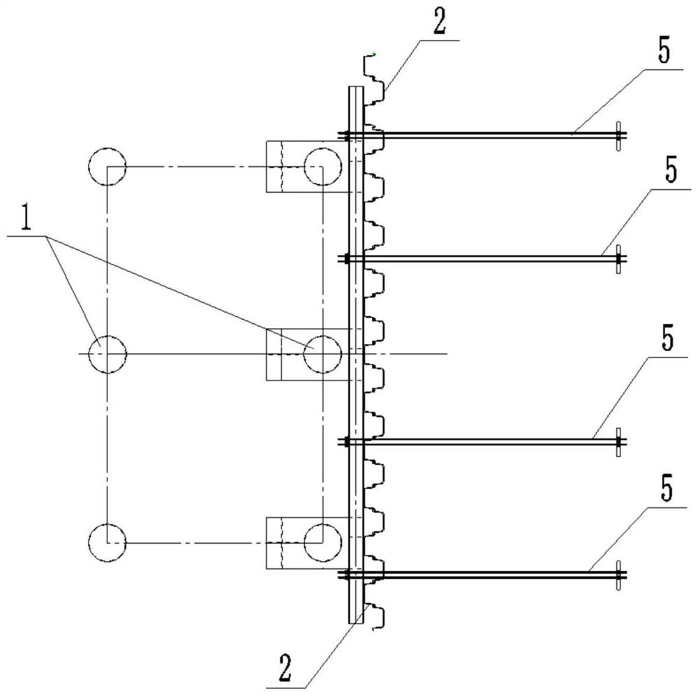 Pull rod type multipurpose steel trestle abutment and construction method thereof