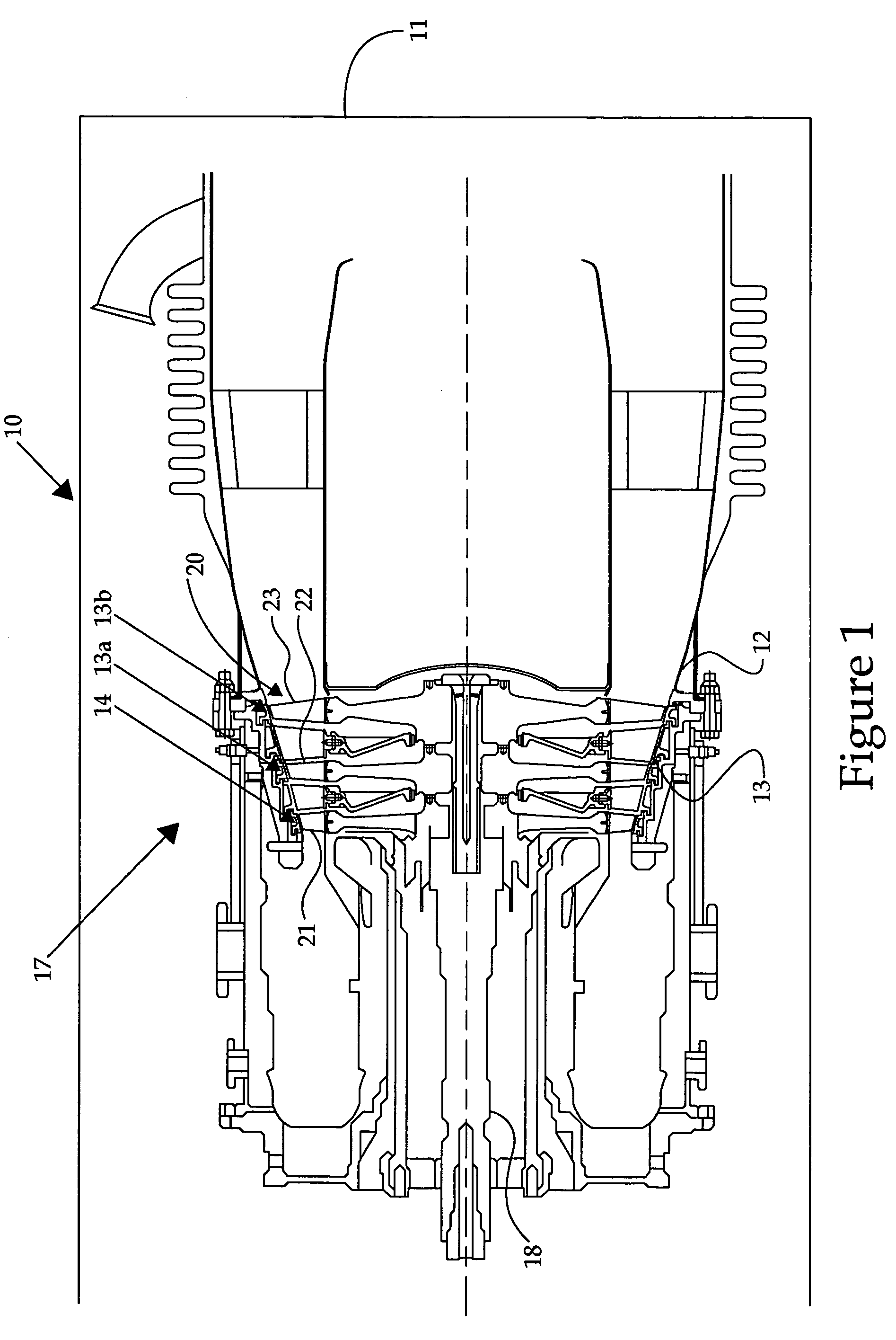 Low-mid turbine temperature abradable coating