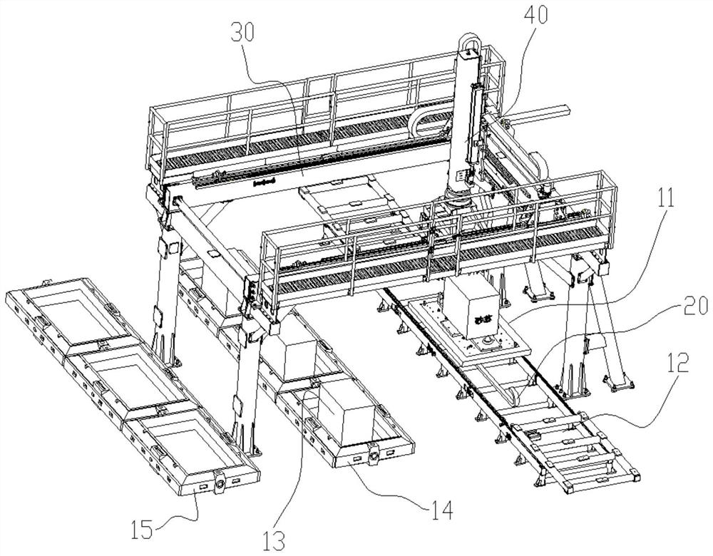 Automatic core setting robot and automatic core setting method