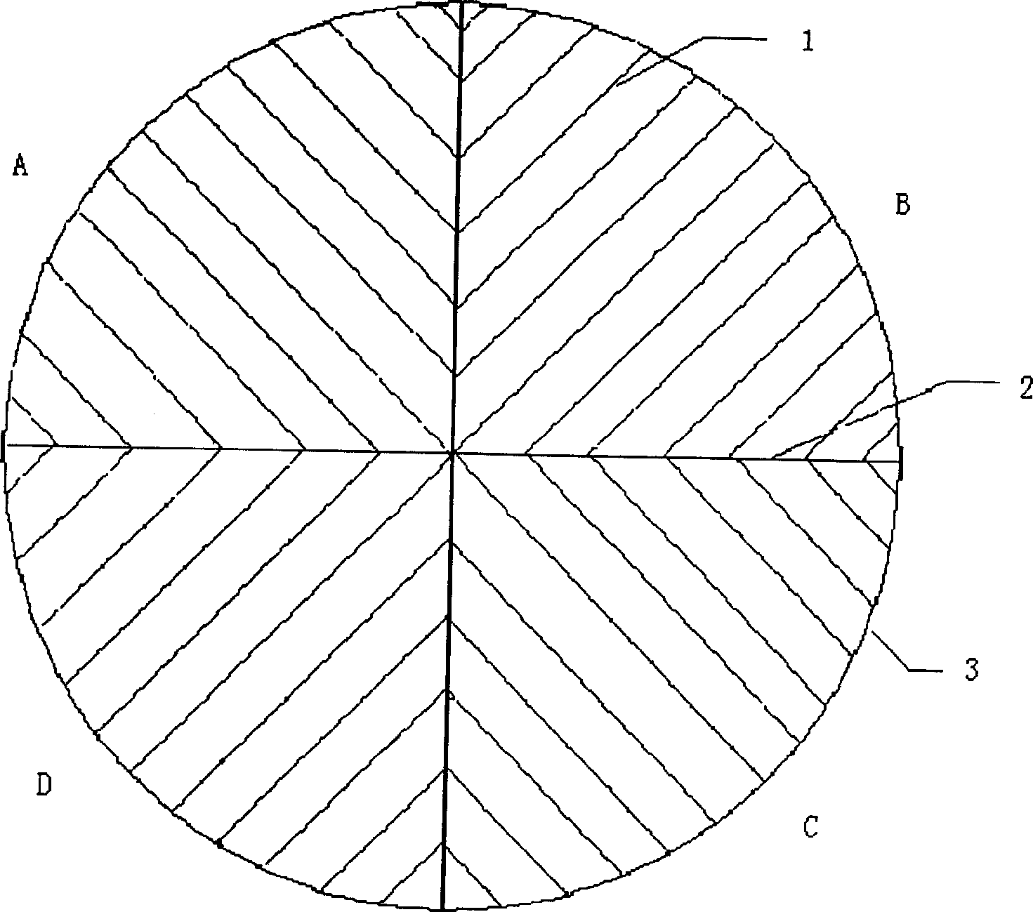 Inner component of tower disc type catalytic cracking stripping equipment