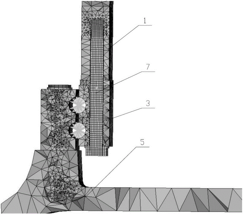 Method for checking strength performances of variable-pitch bearing and hub connecting bolt and variable-pitch bearing and vane connecting bolt of fan