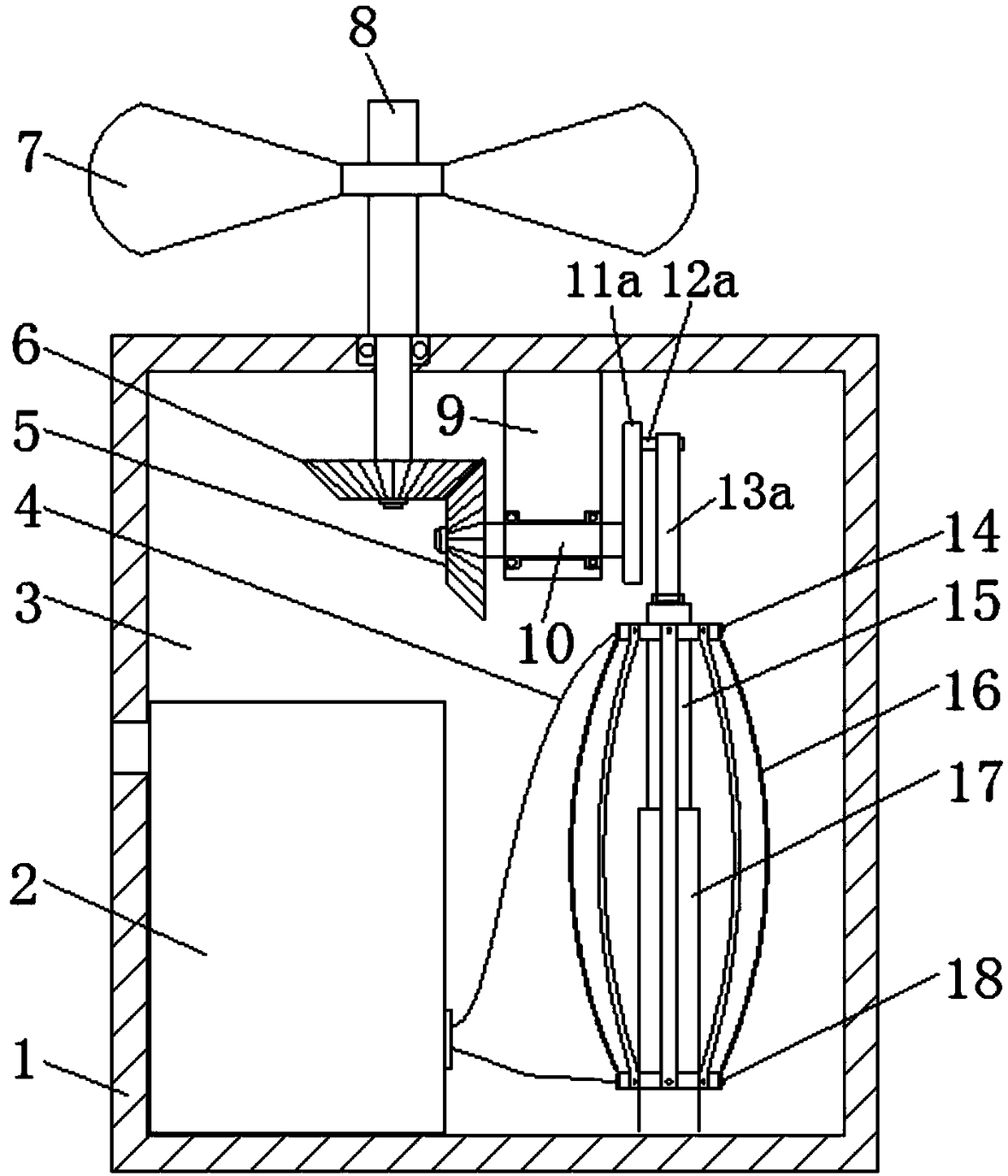 Wind power piezoelectric electric generator