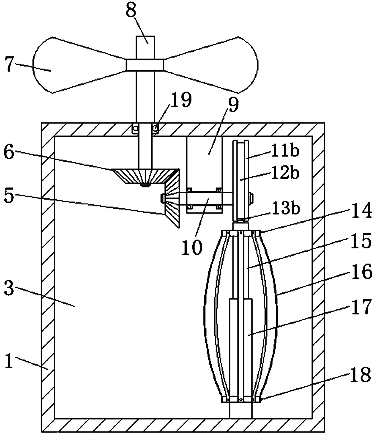 Wind power piezoelectric electric generator