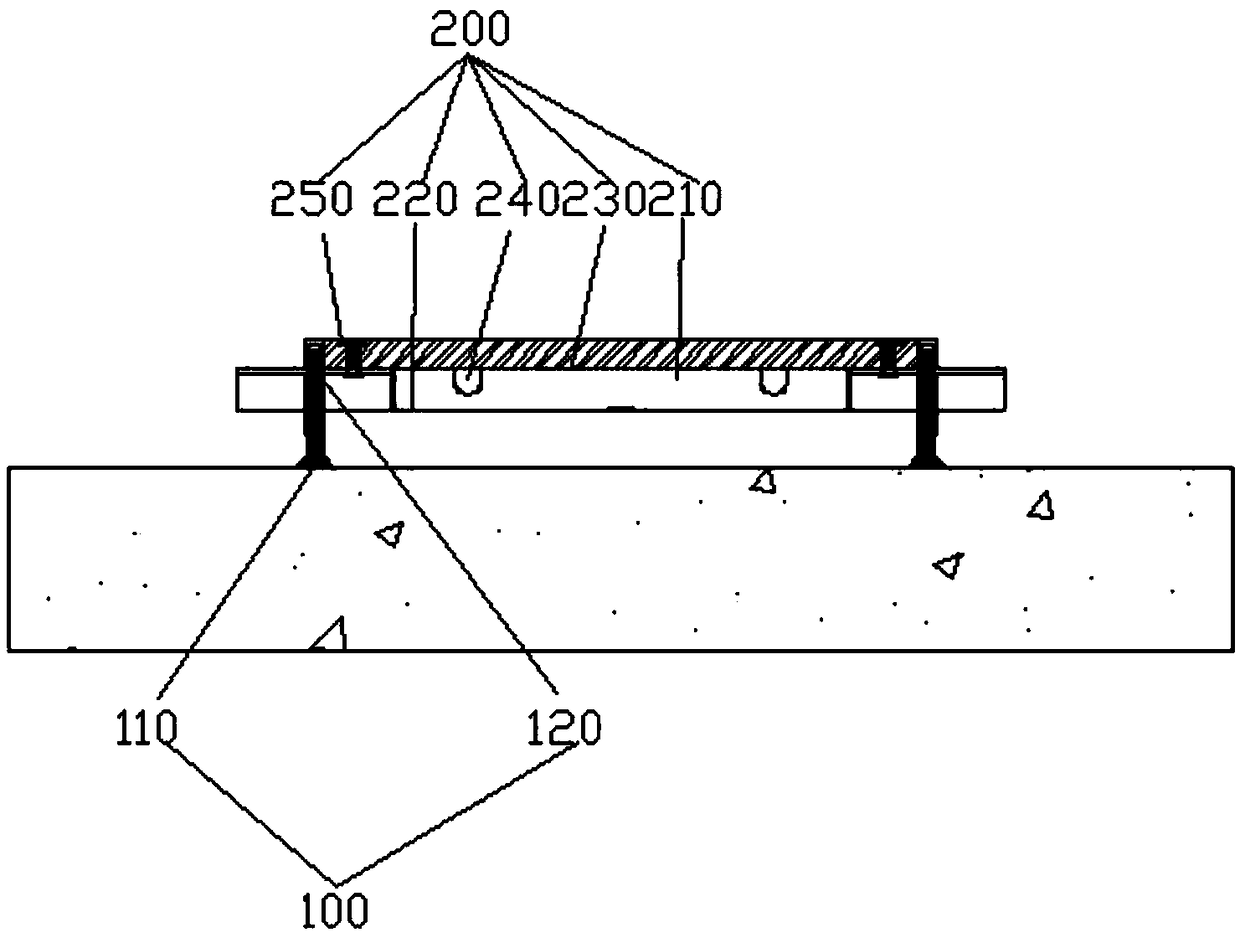 Assembled dry floor heating system