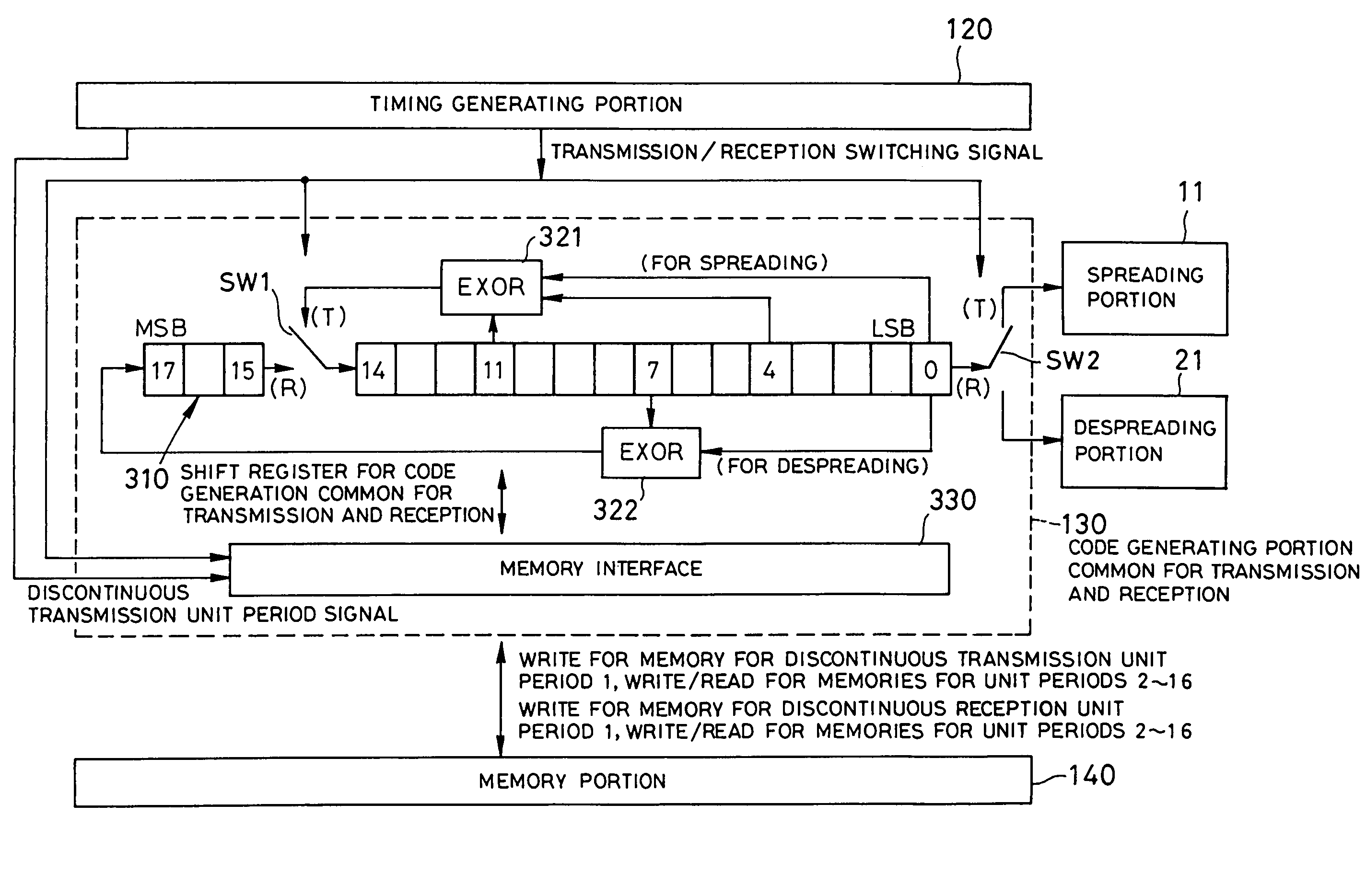 Transmitting and receiving circuit, mobile communication terminal device employing the same and control method therefor