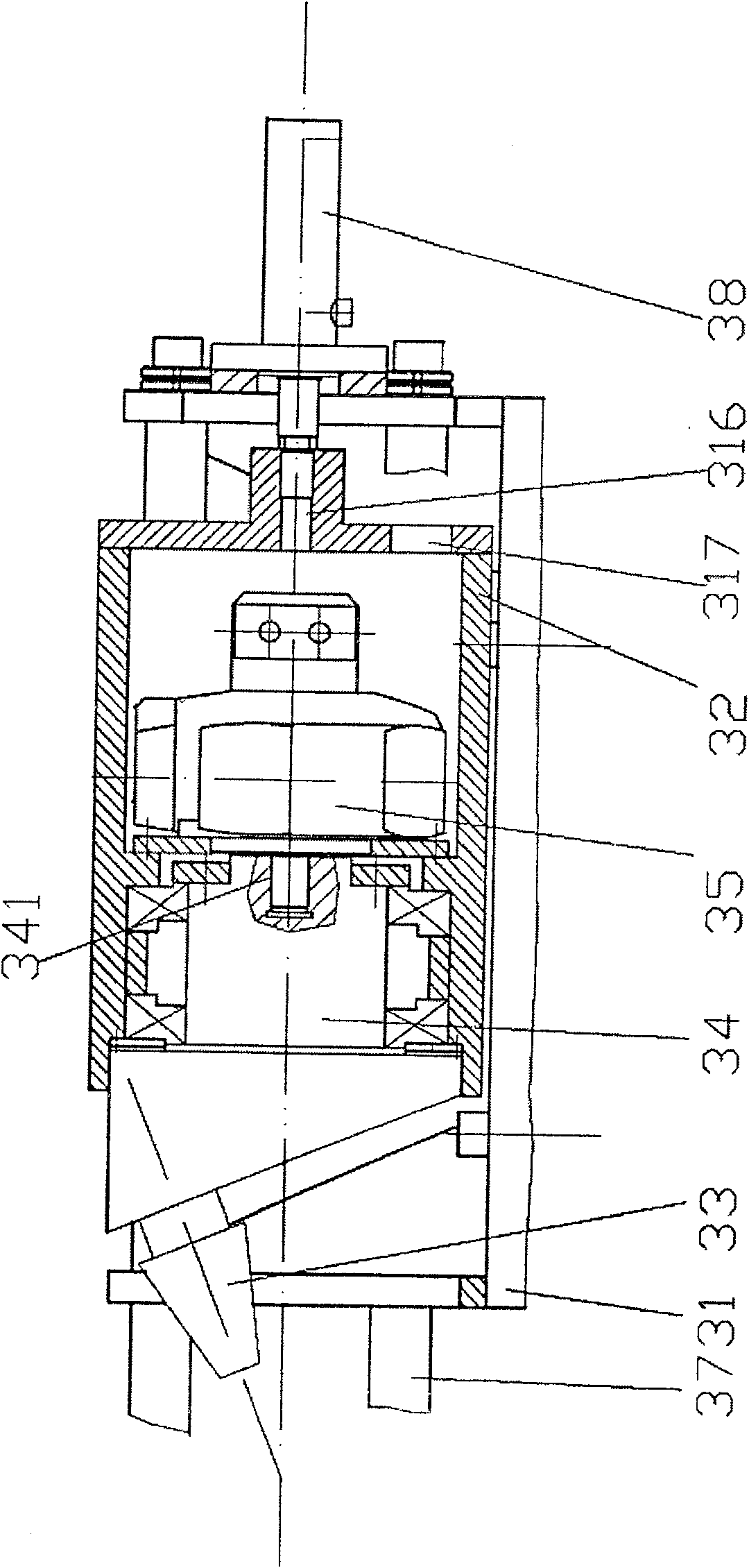 Pipe end spinning, rolling-out and flange turning machine