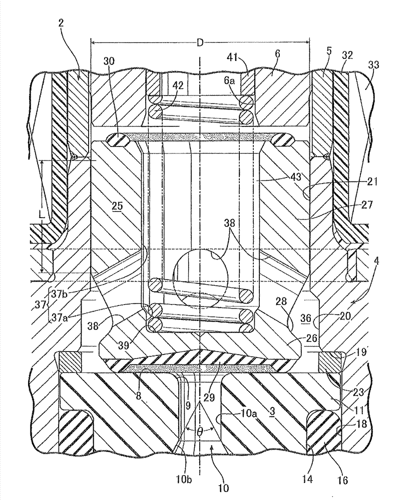 Gas fuel injection valve