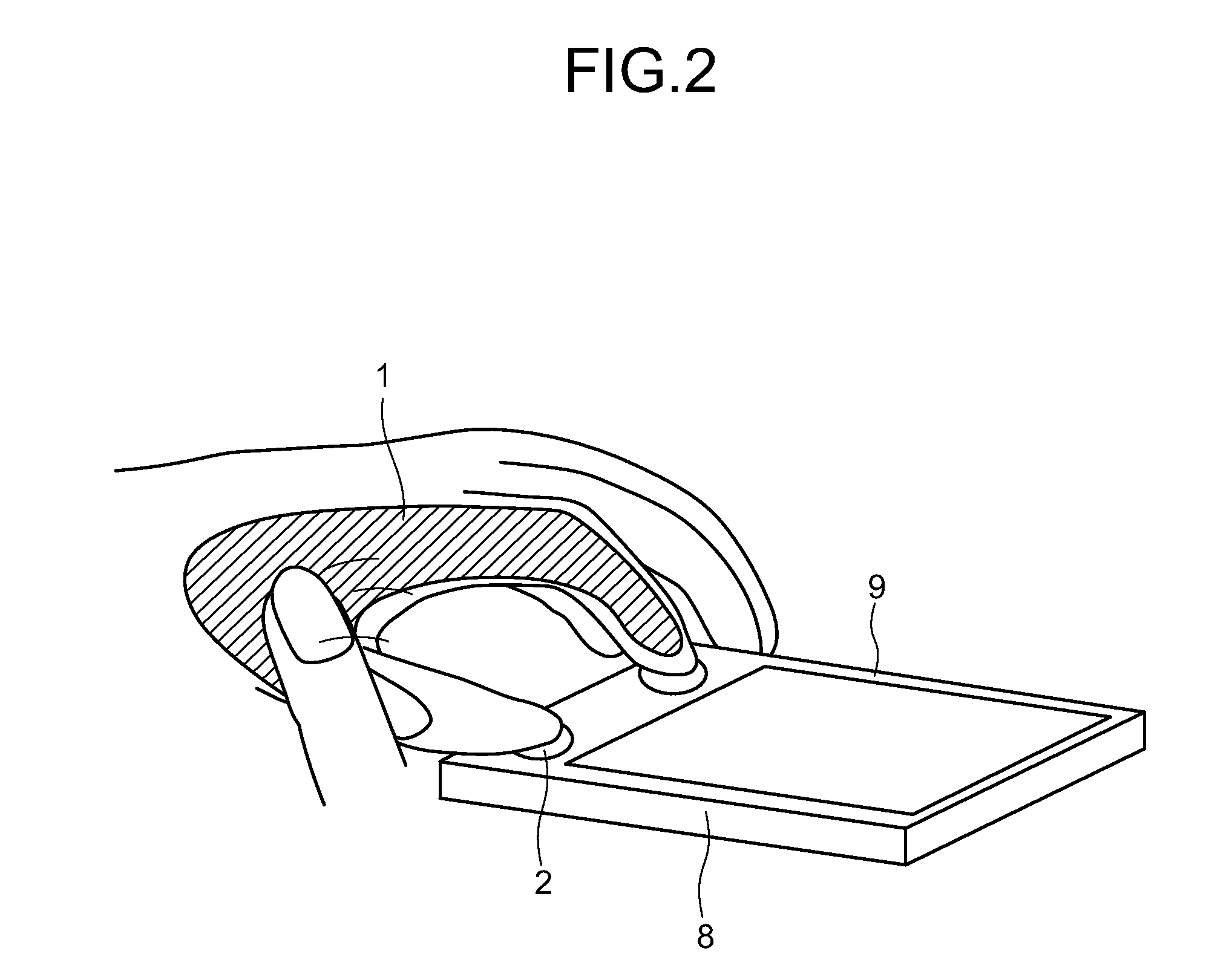 Input device, terminal equipped with the same, and inputting method