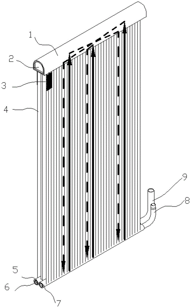 A double row parallel flow evaporator