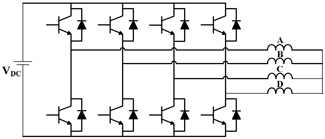 Power invariant principle-based short circuit fault fault-tolerant control method for four-phase permanent magnet motor with 90-degree phase belt angle