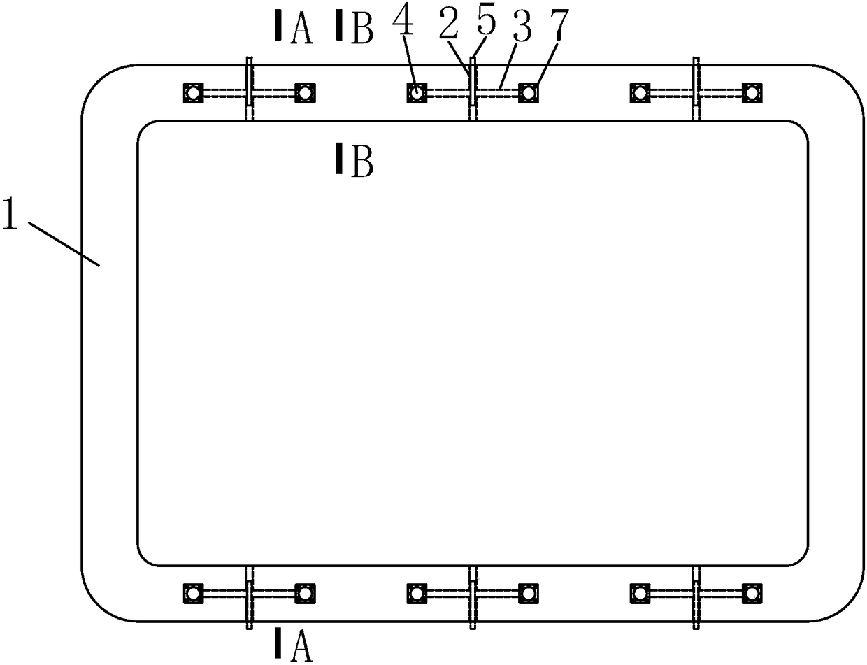 Pre-embedded components and usage for improving longitudinal overall rigidity after rectangular pipe jacking