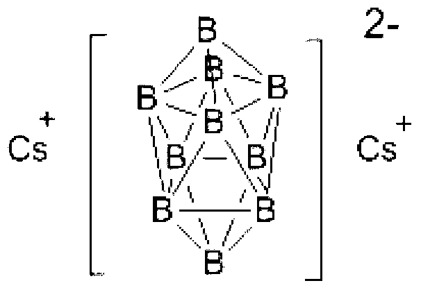 Preparation method of caesium decahydrodecaborate