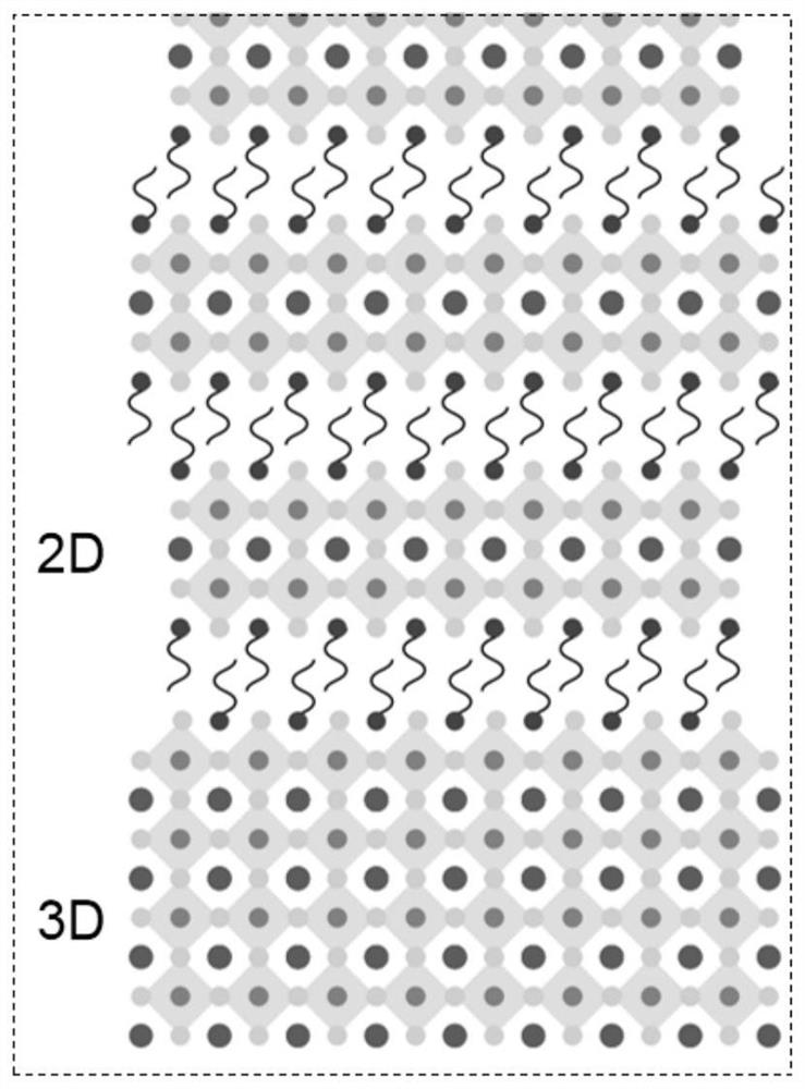 A kind of perovskite heterojunction structure and its preparation method and application