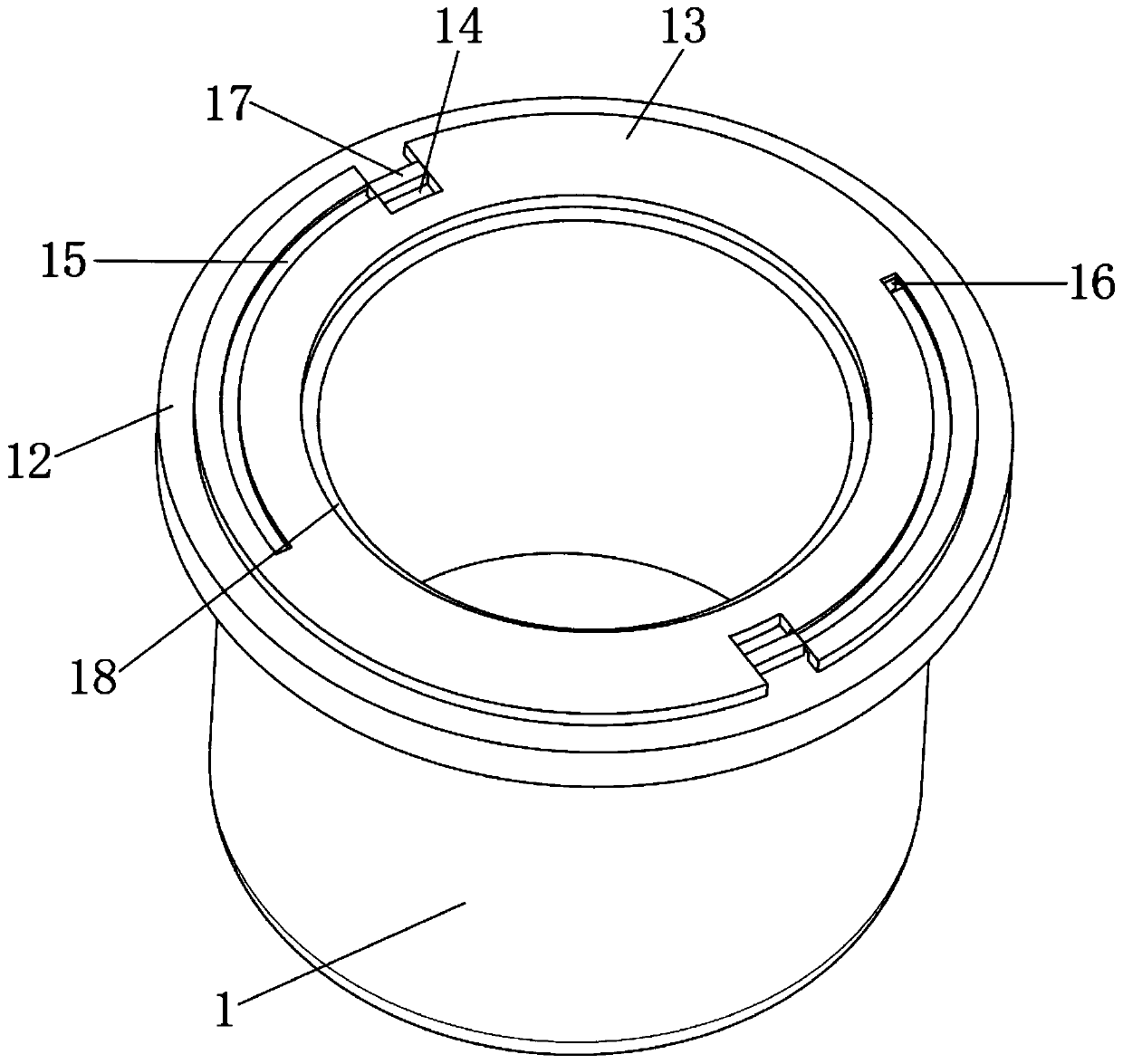 Electromagnetic attraction type tank body structure