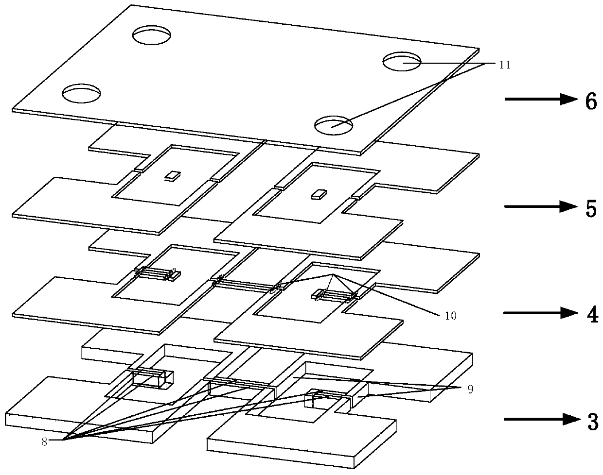 High-temperature pressure sensor chip based on MEMS process