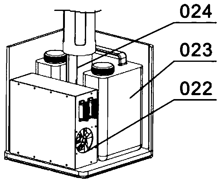 Robot with mobile disinfection function