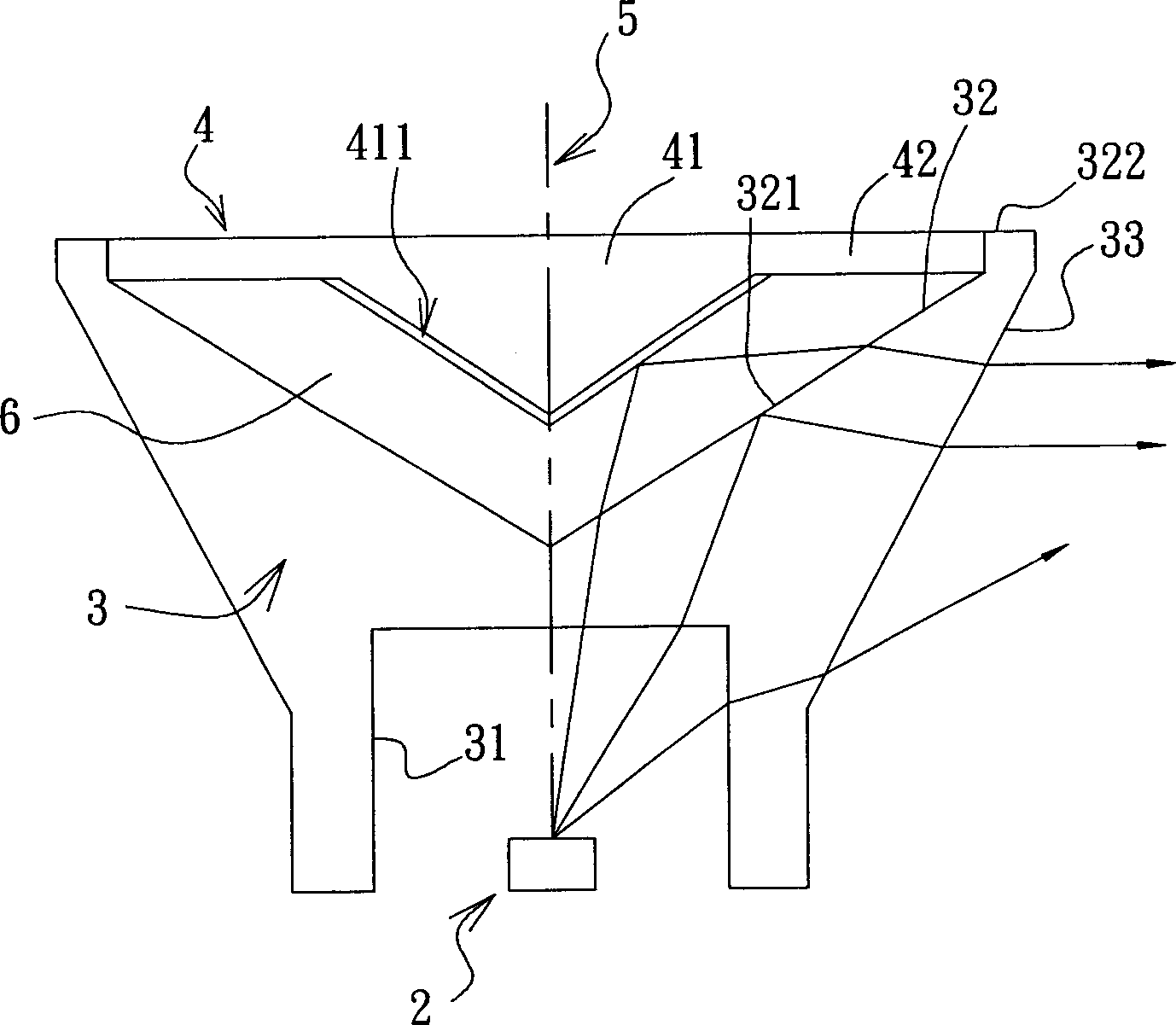 Side lighting type lens assembly