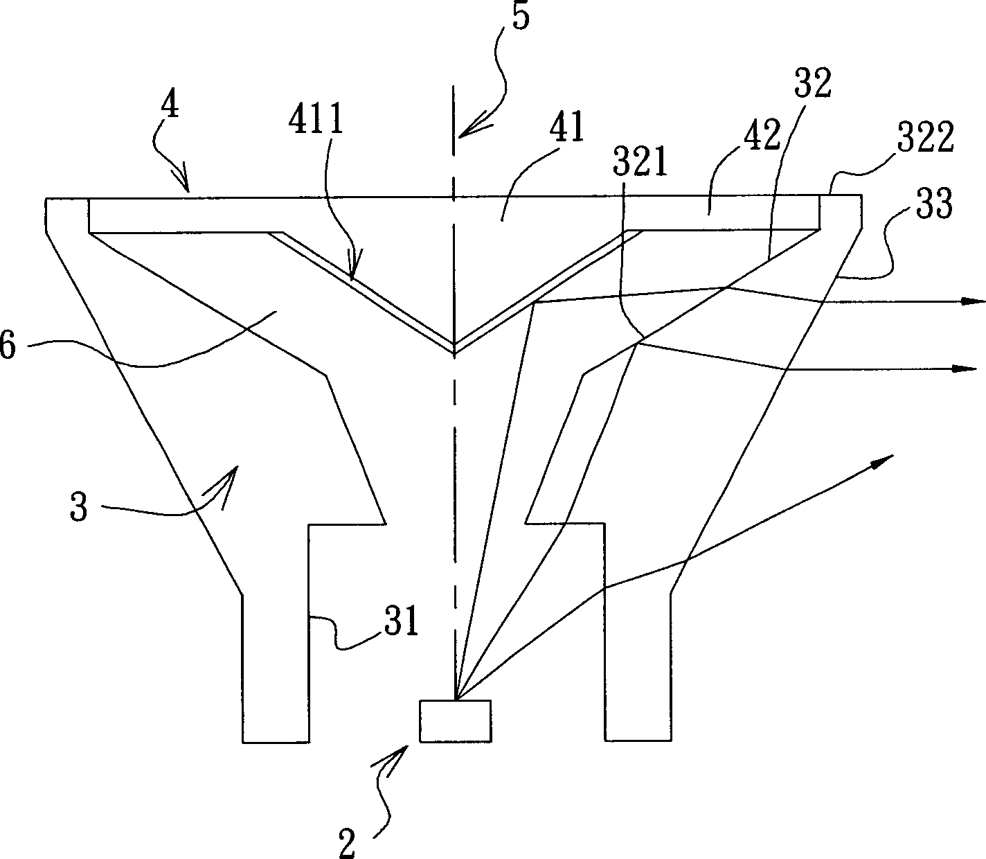 Side lighting type lens assembly