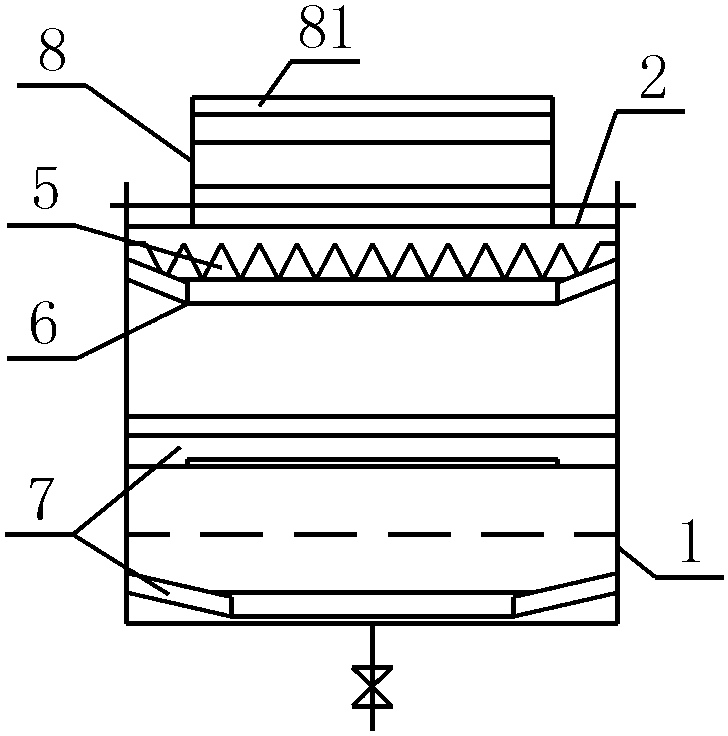 Drop type waterwheel oxygenation biological contact oxidation pond